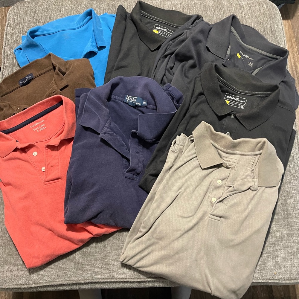 Name brand mens polos bundle